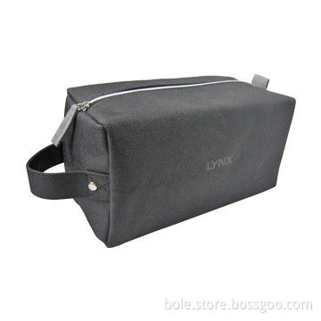 Men Cosmetic Bag Made of PU with Nylon Zipper Closure and Handle,Various Sizes and Colors for you